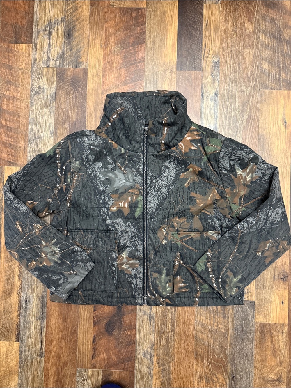 NovaMen Woodland Camo Zip Up Utility Jacket Men’s Medium Streetwear